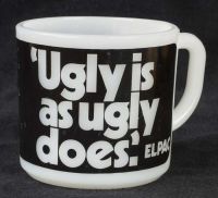 Anchor Hocking Elpac Get Ugly Milk Glass Coffee Mug